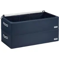 Merkloos Aufbewahrungsbox für unter dem Bett, Metallrahmen - 68 Liter - 80 x 45 x 19 cm - Set aus 2 Stück - Mit Reißverschluss