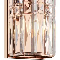 Maytoni Moderne Wandleuchte Stelo aus Glas Farbe Transparent und Metall 7W für Küche, Schlafzimmer, Wohnzimmer, Esszimmer, Lobby