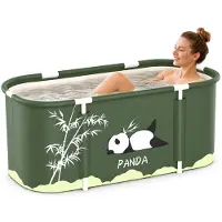 Merkloos Faltbare Badewanne Badewanne Sitzbadewanne - 115 x 50 cm - Für 2 Personen - Mit Sitzkissen und Tragetasche