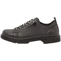 Art für Damen. 118971101003_001 1897 Birmingham Lederschuhe schwarz (45), Schnürung, Lässig