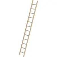 Munk Sprossen-Anlegeleiter Holz ohne Traverse 12 Sprossen - 033112