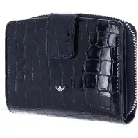 Golden Head Leder Geldbörse Cayenne RFID Protect Billfold Coin Wallet Nightblue dunkelblau