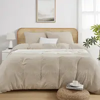 Merkloos Komplettset aus Baumwolle für Bettdecke, 3-teilig: Bettdeckenbezug 200 x 200 cm mit zwei Kissenbezügen 80 x 80 cm