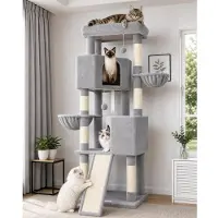 Merkloos Katzenbaum – XL – 180 cm – Stabil – Für große, ausgewachsene Katzen