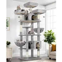 Merkloos Katzenbaum – Burg – 209 cm – Für 3 bis 5 Katzen – Für den Innenbereich