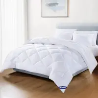 Merkloos Mikrofaser-Decke, 220x240 cm, mit Polyesterfüllung, 300 g/m², geeignet für 2 Personen