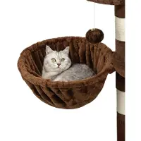 Merkloos Ligbak, Hängematte für Katzen – 40 cm – Durchmesser 25 cm, Tiefe – Braun