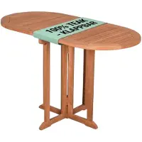 Merkloos Gartentisch Balkontisch Klapptisch - 120 x 60 x 75 cm - Massivholz Teak - Rechteckig - Für Balkon und kleine Terrasse
