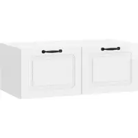 Merkloos Wandmontierter TV-Schrank, Hochglanzweiß
