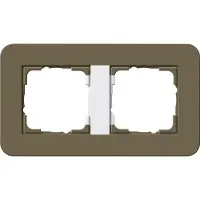 Gira 0212416, Messing, Weiß, Schraubenlos, , Matte
