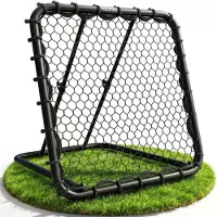 Merkloos Abpraller für Fußball, Fußballtrainer – Stufenlos verstellbar – Robust – Geeignet für Rasen, Asphalt und Pflastersteine