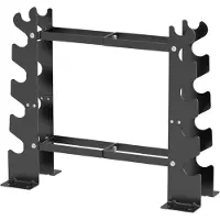 Merkloos Auffangvorrichtung für Hanteln und Gewichtsätze, aus Metall, geeignet für Krafttraining zu Hause oder im Fitnessstudio