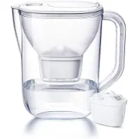Merkloos Wasserfilterkanne - Wasserfilter - Weiß - Inklusive 1 Filterpatrone - Für Brita Maxtra und PerfectFit