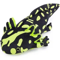 Merkloos Pluche dier - Axolotl - 51 cm - Schwarz-Grün - Kuscheltier