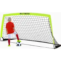 Merkloos Fußballtor – Transportabel – 1,8 x 1,2 Meter – Mit Tragetasche – Fußballnetz – Für Kinder