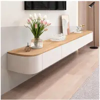 Sonstiges TV Schrank Hängend 200cm Braun mit 2 Schubladen & 1 Klappe | Wohnzimmer & Esszimmer
