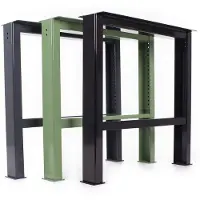 Merkloos Werkbankgestell – Stahl – Höhenverstellbar von 680 bis 980 mm – 650 mm breit