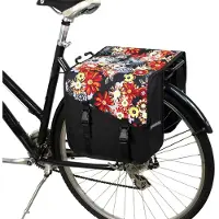 Merkloos Fietstas, Doppelpack - Doppel, 26 Liter - Rote Weide - Für Gepäckträger hinten