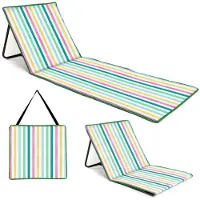 Merkloos Strandliege Liegestuhl Sonnenliege - Klappbar - 1,3 kg - Verstellbare Rückenlehne - Für Strand und Camping