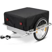 Merkloos Fahrradanhänger - Cargo T4 - 144 Liter - Aluminium - 8,5 kg - 20 Zoll