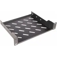 Equip Fester Fachboden 10' - 1HE - 200mm - Schwarz - Regalboden - Schwarz - 1U - Türkei - 25,4 cm (10") - 255 mm (EZFS-10-1-20-B)