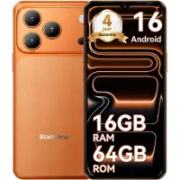 Blackview 2026 WAVE 7C Handy Ohne Vertrag, 6.56", Android16, 16GB+64GB/2TB TF, Face ID, 5000mAh, 32MP, Dual-SIM, WiFi 5, IP54