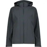 CMP - Women's Jacket Zip Hood Stretch Softshell - Softshelljacke Gr 46 grau/blau