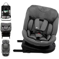 Kinderkraft XPEDITION 3 i-Size Autositz, 40-150 cm, 360° drehbar, RWF bis 22 kg, SPS+, H-GUARD+, atmungsaktiv, Grau, mit Auto-Organizer
