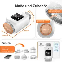 Kesser Heizkörperthermostat WiFi Heizungsregler, Smart Home App, Alexa & Google Assistant
