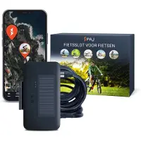 Merkloos Fahrradschloss mit GPS-Tracker – Solar- und USB-C-Betrieb – 3 Monate Premium-Abonnement – Mit Alarm und App – GPS-Fahrrad-Tracker, GPS-Tracker