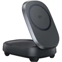 Iniu , MagPro 15W Qi2 MagSafe Ladegerät Station Klappbar, Schwarz