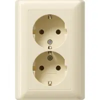 Gira Steckdose 2f cws glz Standard 55 UP IP20 VP