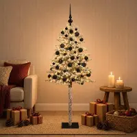 Syfax Künstlicher Weihnachtsbaum mit Kugel 150 cm 150 LEDs