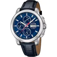 Jaguar Le Chronographe Automatik Chronograph Blau Leder J975/6