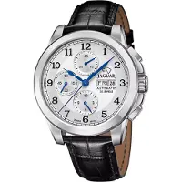 Jaguar Le Chronographe Automatik Chronograph Silber Leder J975/1