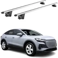 Aurilis Dachträger Gepäckträger für Audi Q4 2021-2025 Aluminium Silber 2 tlg ABE