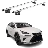 Aurilis Dachträger Gepäckträger für Lexus NX Z1 2015-2021 Aluminium Silber 2 tlg ABE