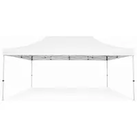 Ambitent Ersatzdach für Faltpavillon ALU 4x6 m – PVC 450 g/m², wasserdicht, ohne Gestell - Weiß