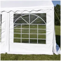 Ambitent Seitenwand mit Fenster 2x2 m für Partyzelt – PVC - Weiß