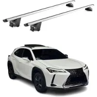 Aurilis Dachträger Gepäckträger für Lexus UX 2019-2025 Aluminium Silber 2 tlg ABE