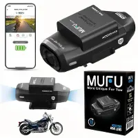 MUFU V12S Pro Motorrad-Dashcam, Dualkamera Full HD 1080p, WiFi, IP66