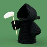 Generisch Handgefertigte Häkelarbeit, Halloween-Dekoration, Häkelpuppe, Halloween-Dekorationen, Kuscheltier zur emotionalen Unterstützung, handgefertigtes Spielzeug, Geschenk für Freunde, Herbstdekoration