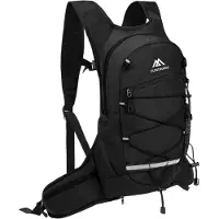 OCreon Fahrradrucksack, 8 Liter – Wasserdicht – Atmungsaktiv – Fach für Trinkblase – Reflektierend – Faltbar