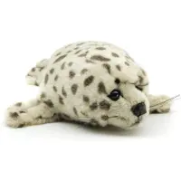 Merkloos Robbe-Plüschtier - Kuschelrobbe - 32 cm - Grau gestreift
