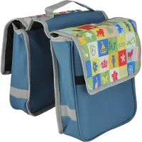 Fischer Fahrradtasche für Kinderfahrrad – 6 Liter – Blau