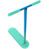 Merkloos Trampolin-Stufe, "trampolinestep" – Tricks für Kinder und Jugendliche (6-15 Jahre) – Verstellbarer Lenker (570 oder 670 mm) – Neon