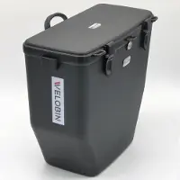 Generisch Wasserdichte Fahrradtasche aus Hartschale - 17,5 Liter - Schwarz - Abschließbar