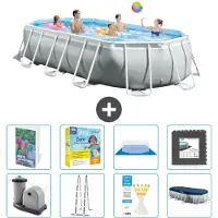 Intex Prism Frame Pool Oval - 503x274x122 cm - 7-teilig S607