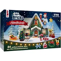 Frech TOPP Bricks Adventskalender - 24 weihnachtliche Sets aus Mini-Klemmbausteinen