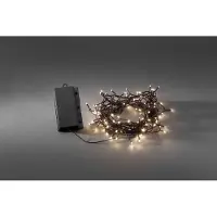 Konstsmide LED-Lichterkette, schwarz, Dioden 240 Stk. Flammen 240 Stk., Gesamtlänge 24,4m, Lichterketten, mit 8 Funktionen und Memoryfunktion, 240 warm weiße Dioden, LED-Lichterkette